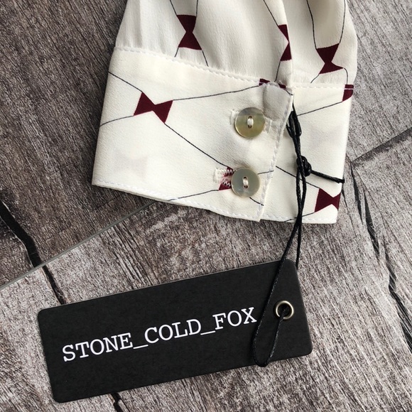 Stone cold fox silk Riley romper size 2 - Picture 7 of 8